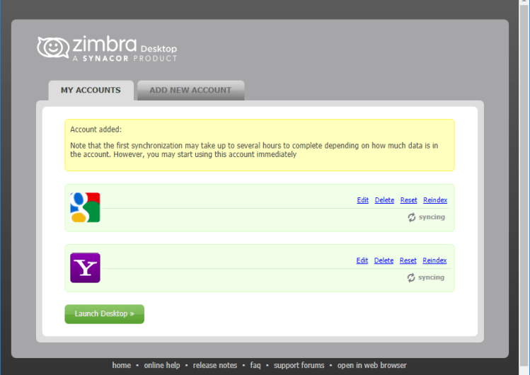 Zimbra Desktop 4.44.0 Build 6539 x64