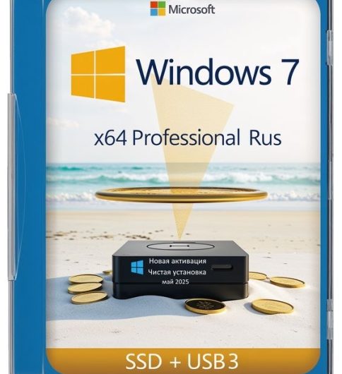 Windows 7 SP1 x64 Pro образ на Русском с установочными драйверами и новым активатором / 05.2025