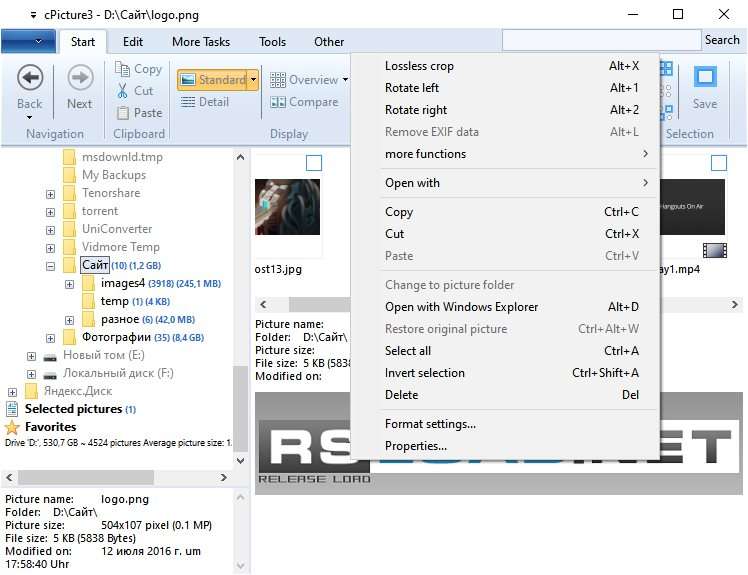cPicture 4.8 + x64