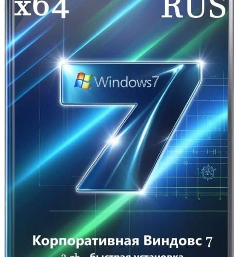 Корпоративная Windows 7 64 сборка 2 GB — 2025 релиз для USB чистая установка