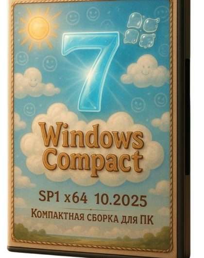 Виндовс  7 x64 SP1 на ПК — компактная сборка 10.2025 с обновлениями