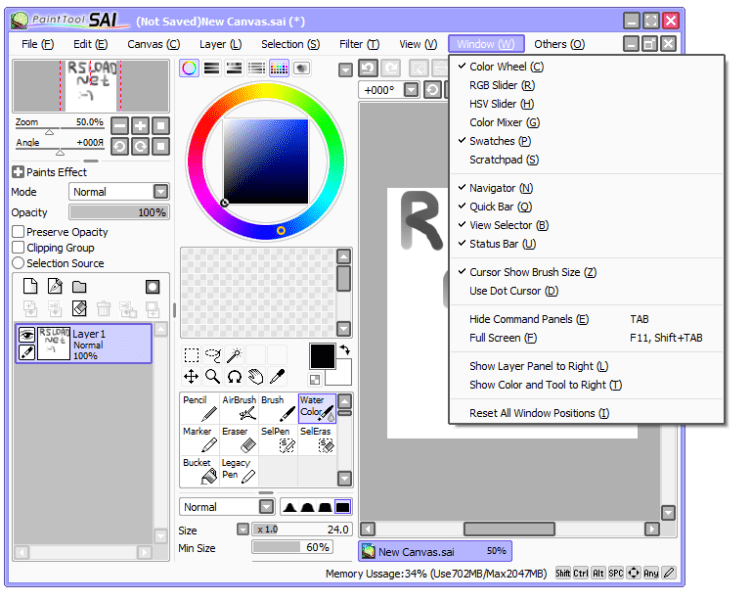 PaintTool SAI 1.2.0.1 Repack