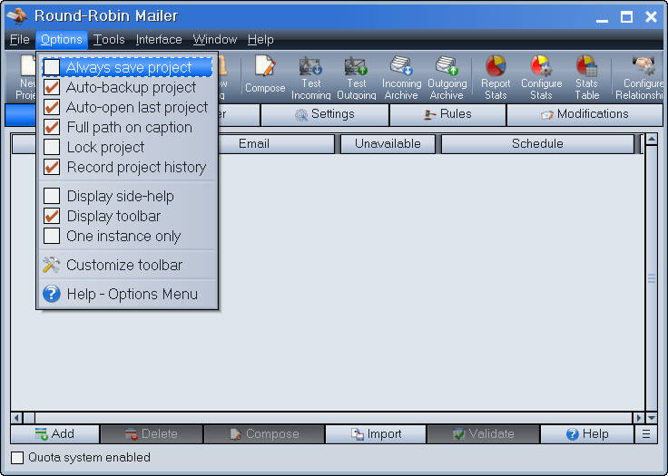Round-Robin Mailer 36.0