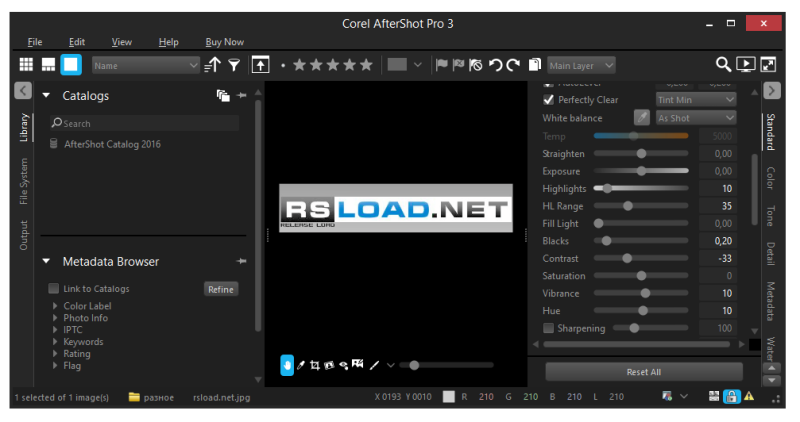 Corel AfterShot Pro 3.7.0.457 + HDR + другие ОС + Standard + Repack