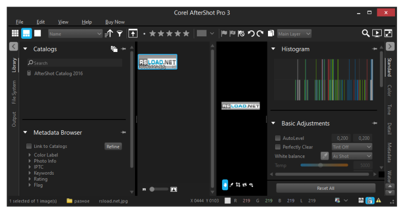 Corel AfterShot Pro 3.7.0.457 + HDR + другие ОС + Standard + Repack